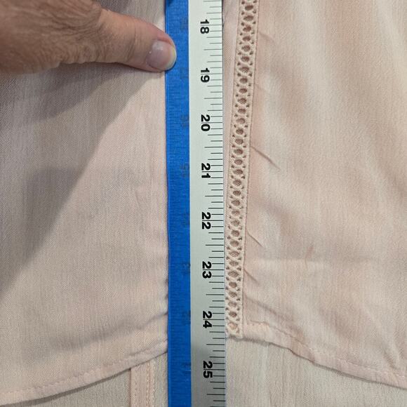 NWT Torrid Gauze Goddess Neck Tank Top Sz L High-low Peach Summer Gauzy - Picture 11 of 12